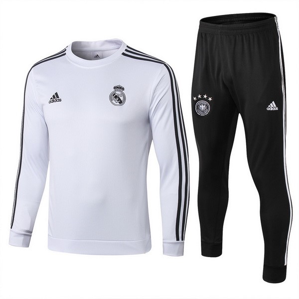 Chandal Del De Lana Niños Real Madrid 2018-2019 Negro Blanco Negro